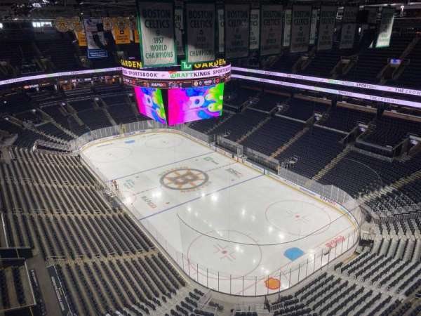 TD Garden, section: Rafter 15, row: A, seat: 6
