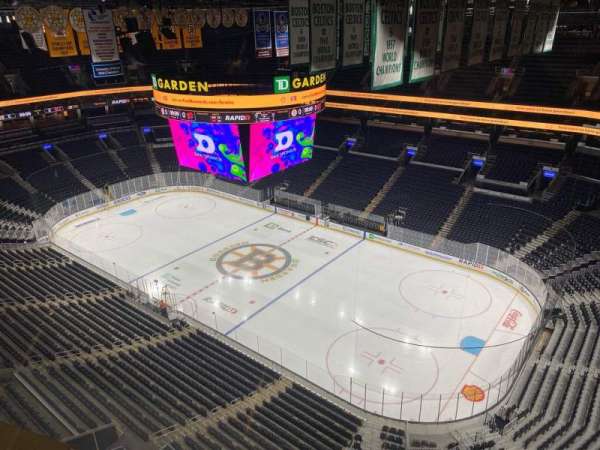 TD Garden, section: Rafter 16, row: A, seat: 19
