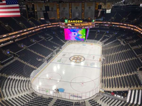 TD Garden, section: Rafter 32, row: A, seat: 4