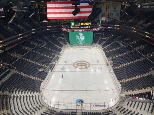 TD Garden, section: Rafter 33, row: A, seat: 9