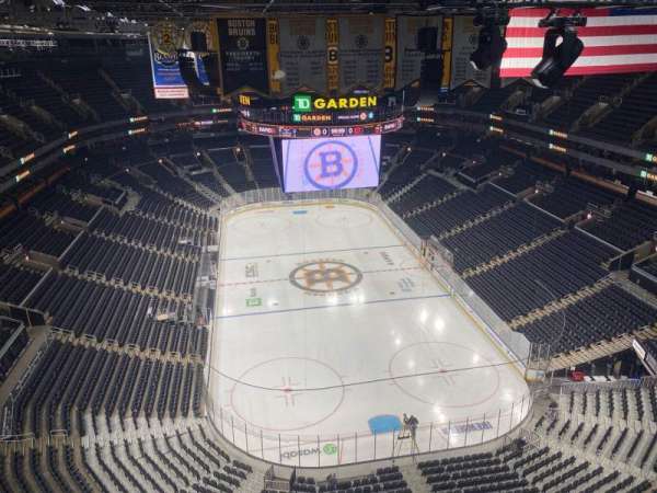 TD Garden, section: Rafter 34, row: A, seat: 6