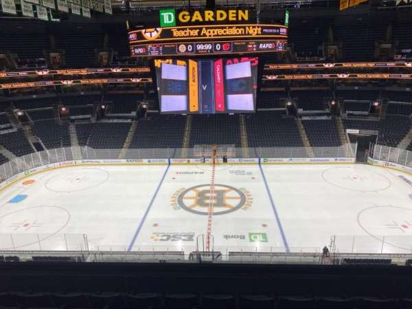 TD Garden, section: 301, row: 6, seat: 4