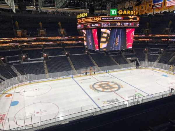 TD Garden, section: 303, row: 3, seat: 6
