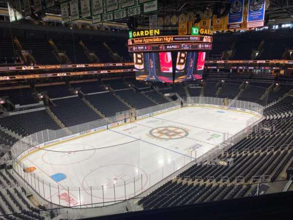 TD Garden, section: 305, row: 3, seat: 6