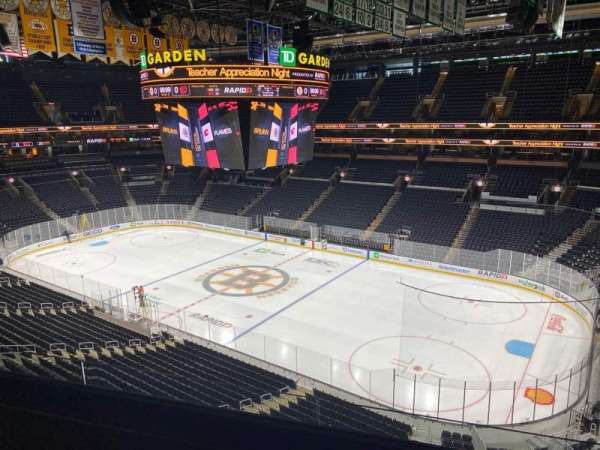 TD Garden, section: 313, row: 3, seat: 6