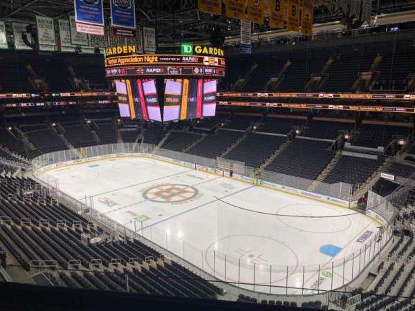 TD Garden, section: 327, row: 3, seat: 6
