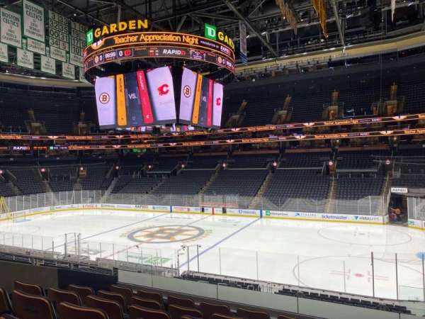 TD Garden, section: 107, row: F, seat: 6