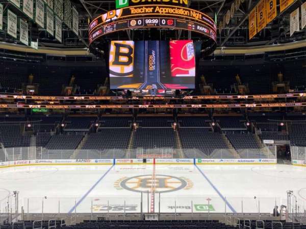 TD Garden, section: 111, row: F, seat: 9