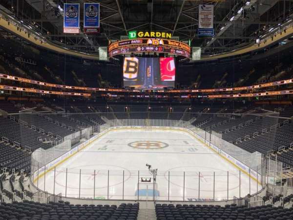 TD Garden, section: DeckR, row: A