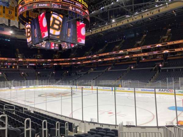 TD Garden, section: 9, row: 12, seat: 8