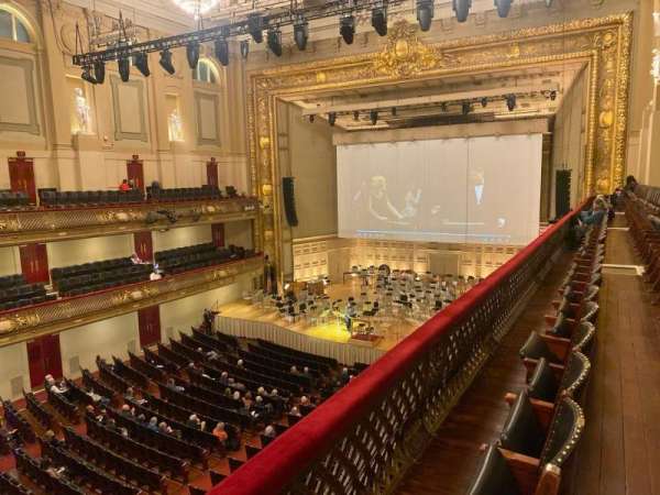 Symphony Hall, Boston, section: Second Balcony Right, row: B, seat: 44