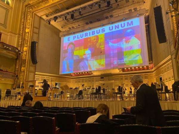 Symphony Hall, Boston, section: Orchestra, row: N, seat: 5