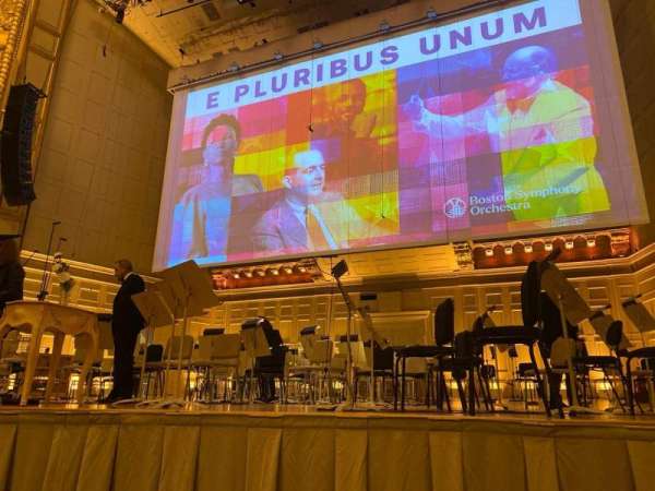 Symphony Hall, Boston, section: Orchestra, row: G, seat: 11