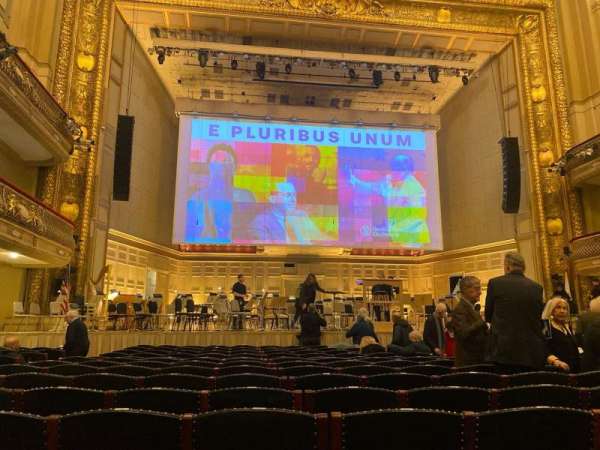 Symphony Hall, Boston, section: Orchestra, row: S, seat: 22