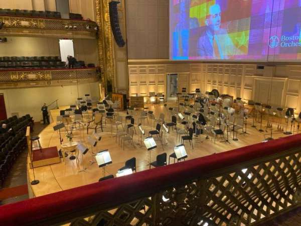Symphony Hall, Boston, section: First Balcony Right, row: B, seat: 7