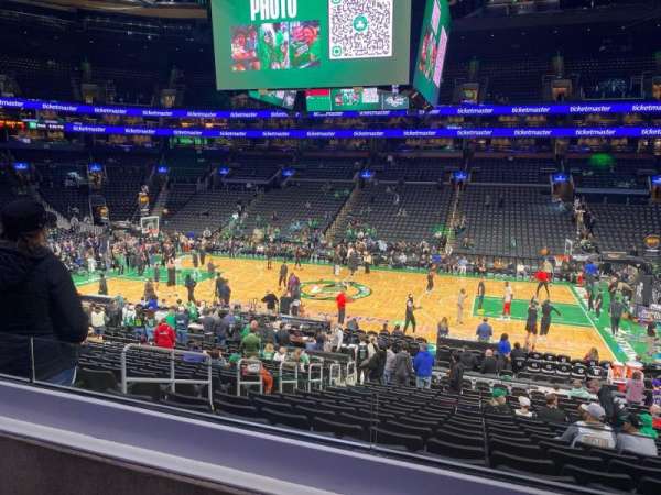 TD Garden, section: 109, row: B, seat: 8