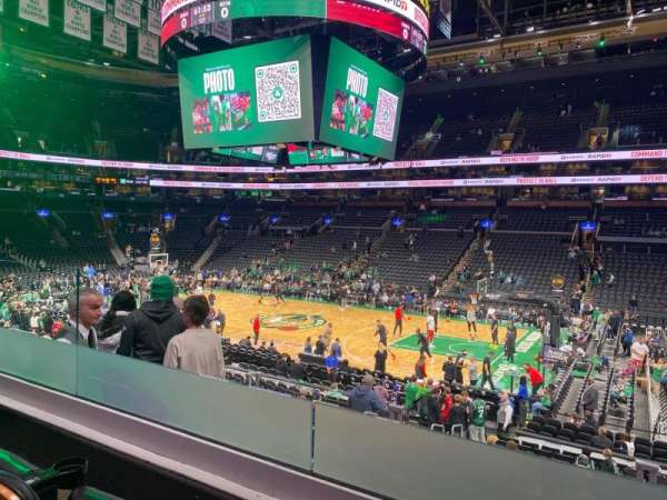 TD Garden, section: 107, row: B, seat: 4