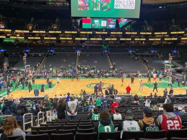 TD Garden, section: 1, row: 17, seat: 17