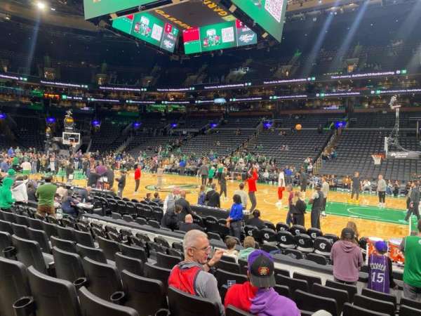 TD Garden, section: 21, row: 8, seat: 4