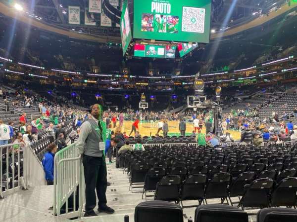 TD Garden, section: 18, row: 4, seat: 17