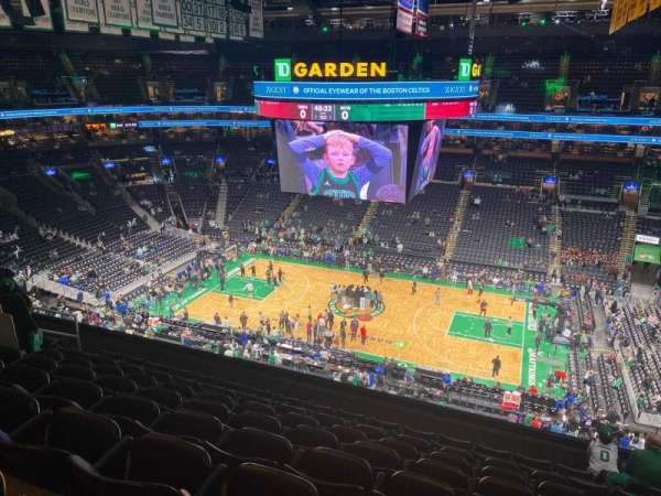 TD Garden, section: 330, row: 9, seat: 5