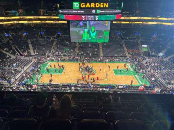 TD Garden, section: 301, row: 9, seat: 11
