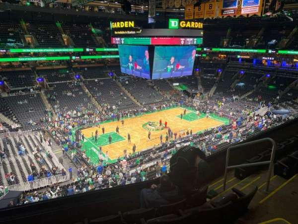 TD Garden, section: 304, row: 5, seat: 3