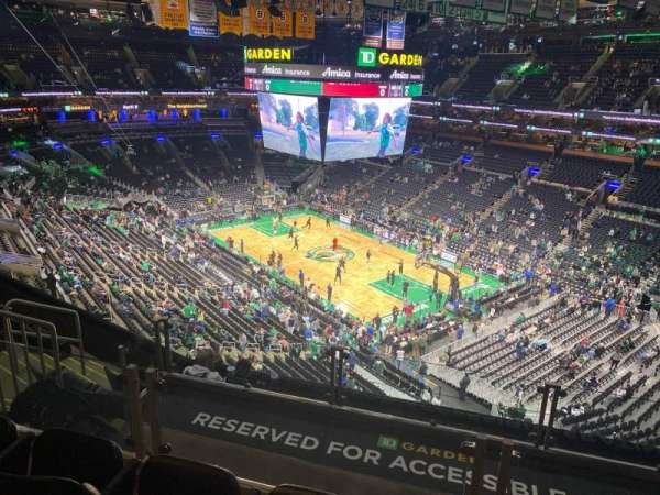 TD Garden, section: 312, row: 7, seat: 7