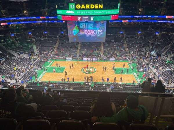 TD Garden, section: 316, row: 10, seat: 5