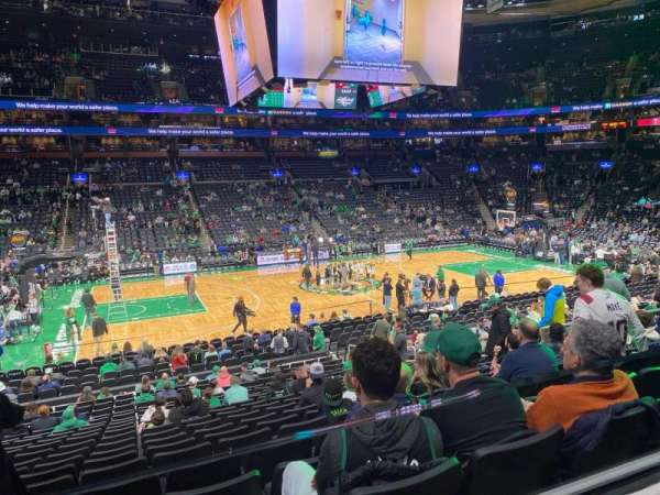 TD Garden, section: 143, row: A, seat: 8