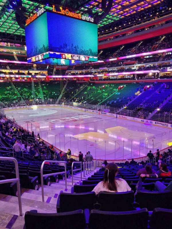 Little Caesars Arena, section: 117, row: 22, seat: 23
