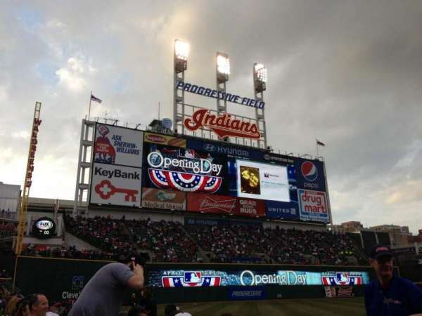 Progressive Field, section: 167, row: D, seat: 6