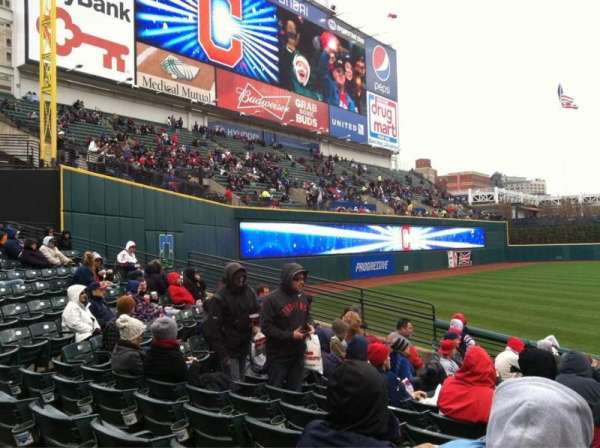 Progressive Field, section: 175, row: P, seat: 1