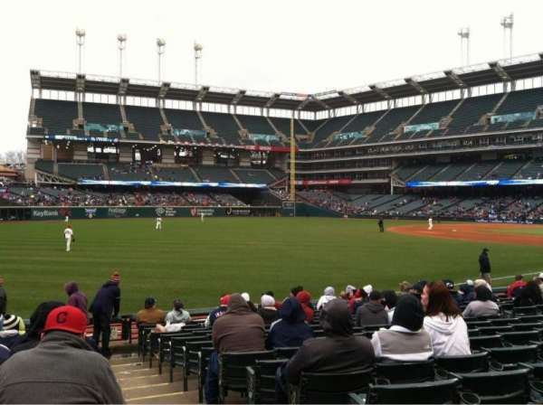 Progressive Field, section: 175, row: P, seat: 1