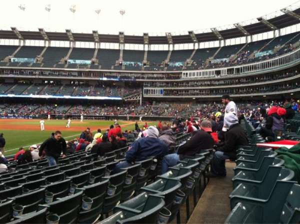 Progressive Field, section: 175, row: P, seat: 1