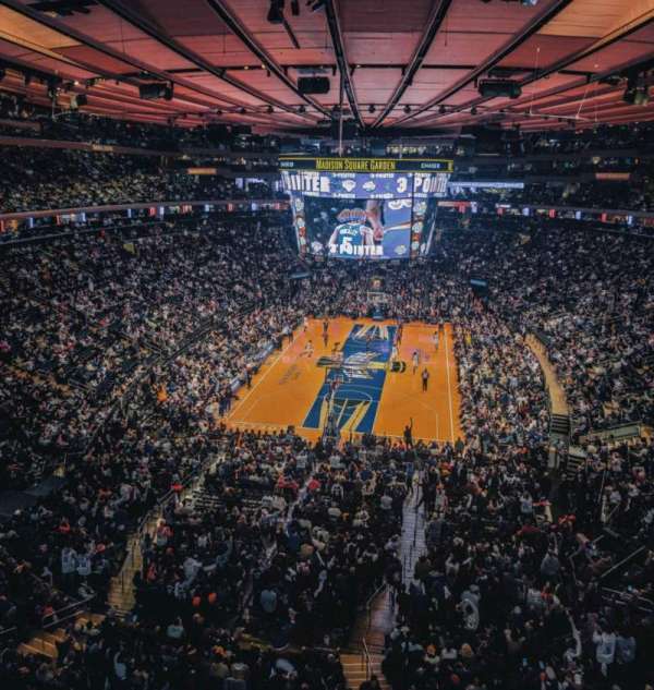 Madison Square Garden, section: 417, row: 1, seat: 12