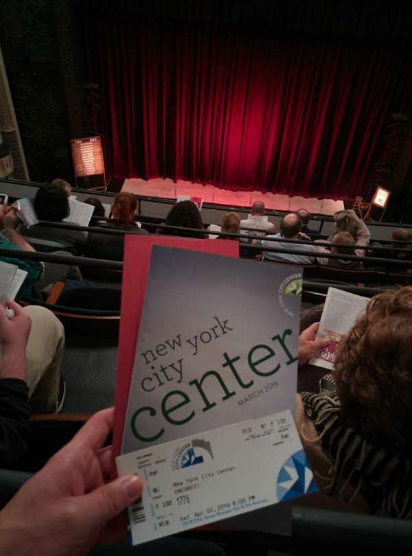 Mainstage at the New York City Center, section: Balcony, row: F, seat: 132