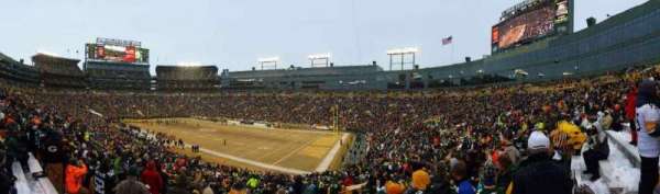 Lambeau Field, section: 109, row: 44, seat: 16