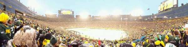 Lambeau Field, section: 109, row: 44, seat: 16