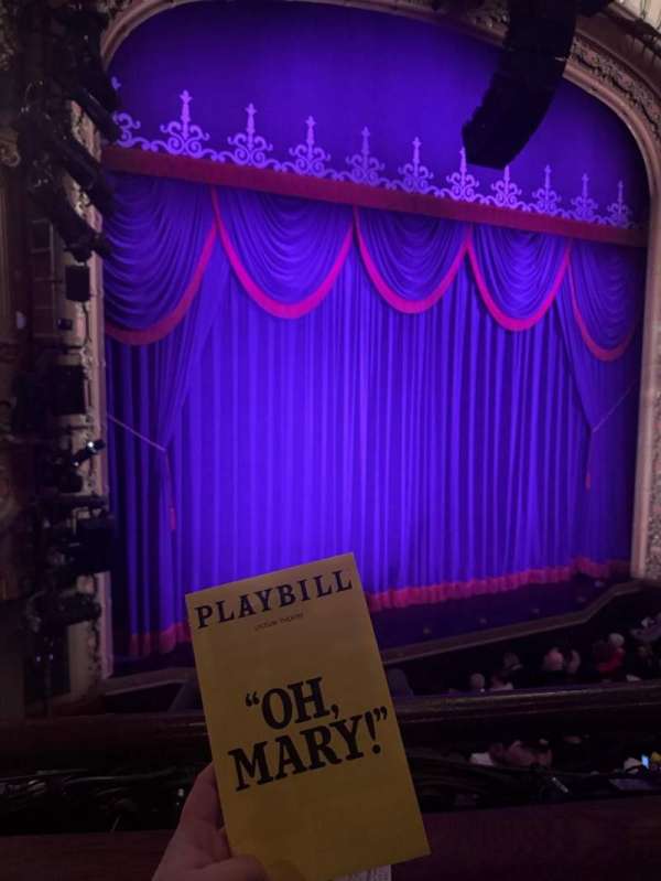 Lyceum Theatre, Broadway, section: Mezzanine L, row: A, seat: 7