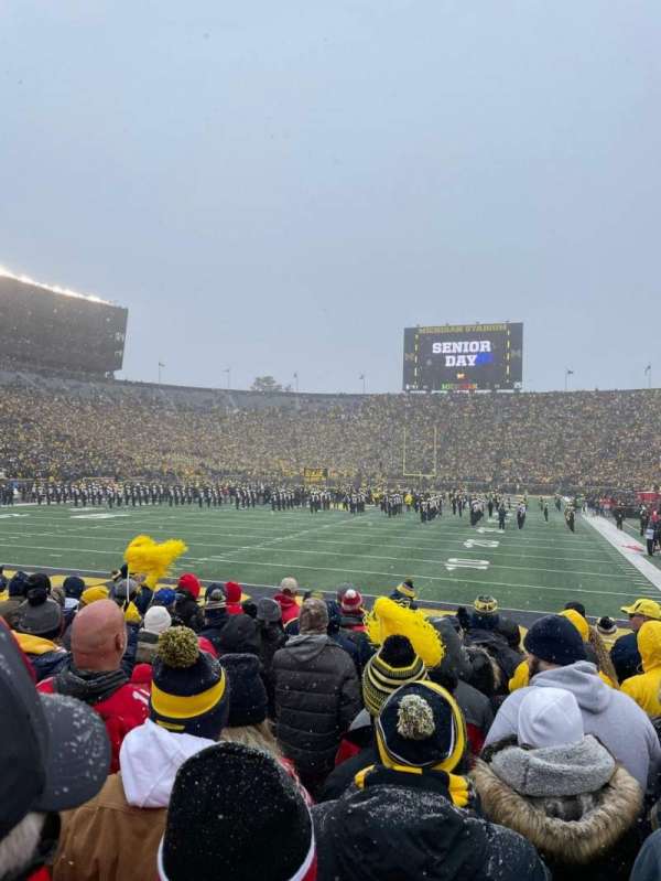 Michigan Stadium, section: 11, row: 10, seat: 8