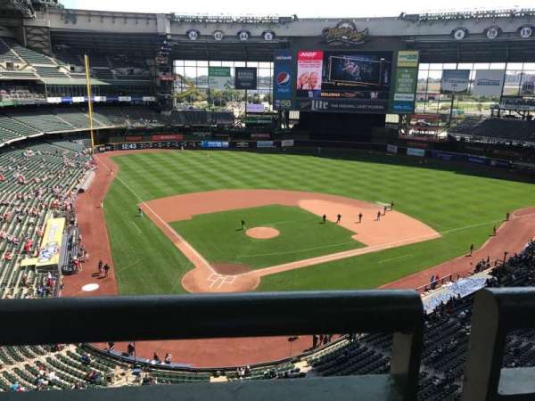 American Family Field, section: 420, row: 1, seat: 8