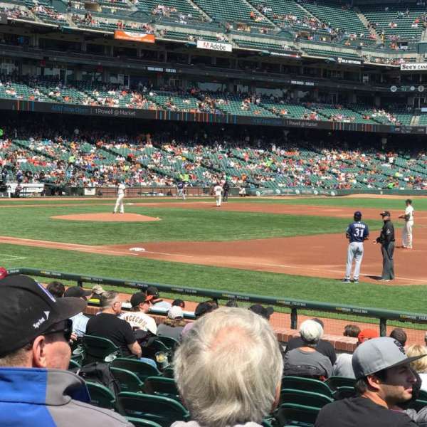 Oracle Park, section: 105, row: 12, seat: 7