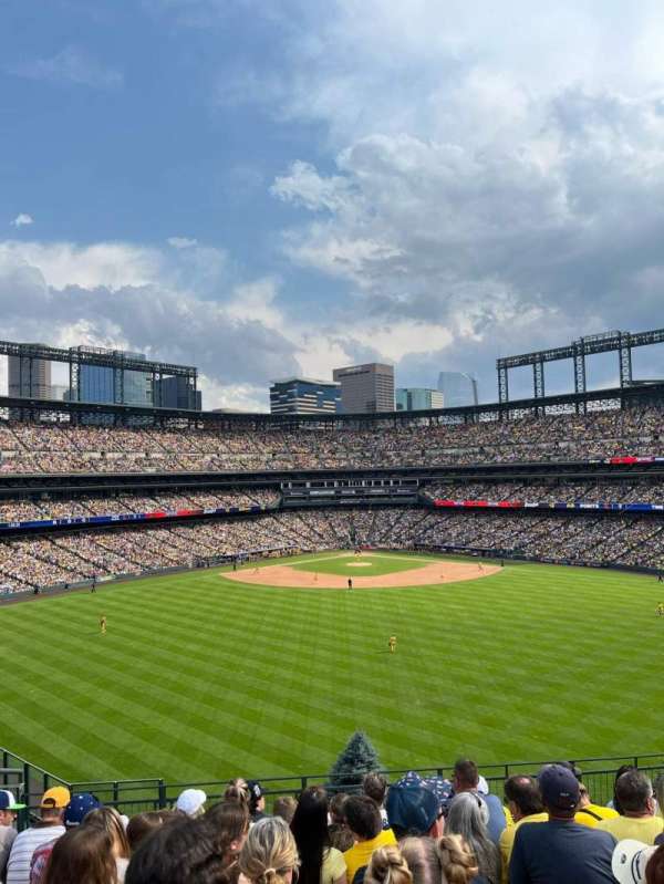 Coors Field, section: 403, row: 8, seat: 18