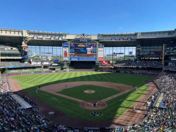 American Family Field, section: 330, row: 1, seat: 5