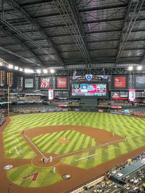 Chase Field, section: 314, row: 1, seat: 8