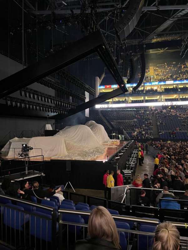 The O2, London, section: 101, row: K, seat: 23