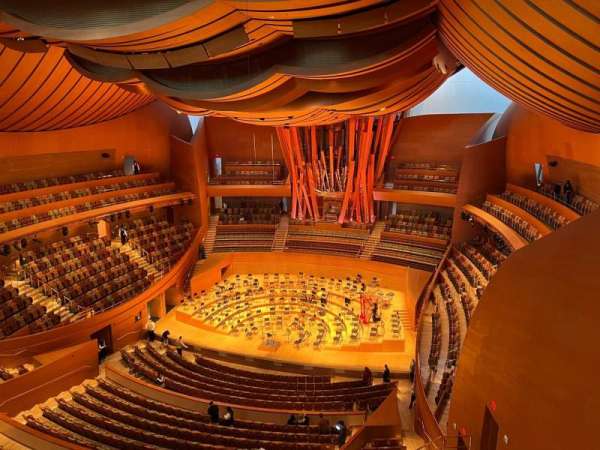 Walt Disney Concert Hall, section: Balcony, row: A, seat: 108