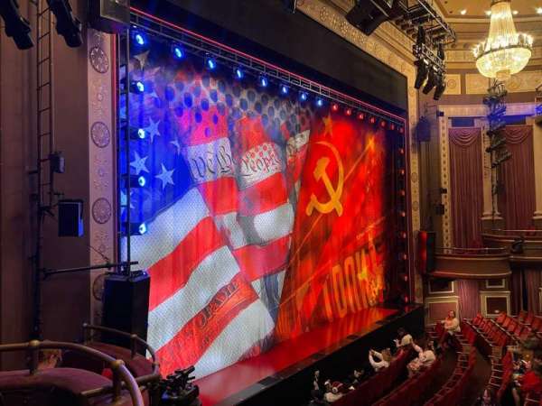 Imperial Theatre, section: Rear Left Box, row: FF, seat: 1