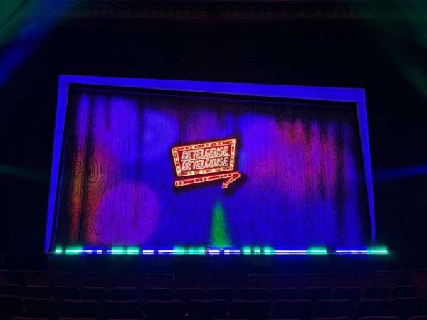 Hollywood Pantages Theatre, section: Orchestra C, row: H, seat: 107